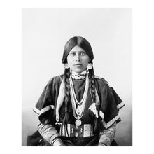 Load image into Gallery viewer, Digitally Restored and Enhanced 1899 Belle of the Yakimas Print - Native American Woman Portrait Pacific Northwest - Frontier West - Archival Print
