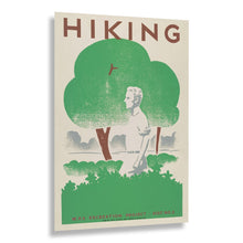 Load image into Gallery viewer, Digitally Restored and Enhanced 1939 Hiking WPA Poster Print - Illinois Parks Recreation New Deal Depression Era Art - Federal Project - Archival Print
