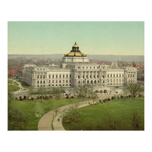 Load image into Gallery viewer, Digitally Restored and Enhanced 1902 Library of Congress Print | Washington DC Architecture Capitol Hill Landmark Art | Office Decor, Americana
