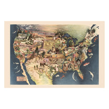 Cargar imagen en el visor de la galería, Digitally Restored and Enhanced 1946 America Its Soil Farm Pictorial Map - Postwar America - Rural Regionalist Art - United States Agriculture Land Use
