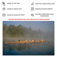 Load image into Gallery viewer, Digitally Restored and Enhanced 1967 St Pauls School Rowing Print - Concord New Hampshire Prep School Regatta - Boarding School Era - Archival Print
