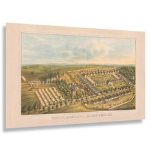 Load image into Gallery viewer, Digitally Restored and Enhanced 1864 Carver Barracks Washington DC Print - Charles Magnus Civil War Union Army Camp Tents - Union - Archival Print
