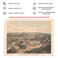 Cargar imagen en el visor de la galería, Digitally Restored and Enhanced 1870 St Josephs Academy Emmitsburg Print - Hoen Elizabeth Ann Seton Maryland Catholic - Reconstruction - Archival Print
