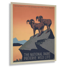 Load image into Gallery viewer, Digitally Restored and Enhanced 1936 National Parks Wildlife Conservation Poster - WPA Federal Art Project - Depression Era Environmental Campaign - Gallery Print
