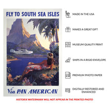 Cargar imagen en el visor de la galería, 1938 South Sea Islands Vintage Airline Travel Poster - Golden Age Transpacific Aviation - Museum-Quality Print

