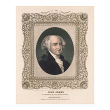 Cargar imagen en el visor de la galería, Digitally Restored and Enhanced 1846 John Adams Portrait - Second President Founding Father - Philadelphia Presidential Series - Archival Print
