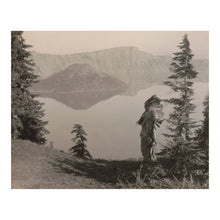 Cargar imagen en el visor de la galería, Digitally Restored and Enhanced 1923 The Chief Klamath Print - Crater Lake Oregon Indigenous Pacific Northwest - Sacred Caldera - Archival Print
