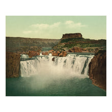 Cargar imagen en el visor de la galería, Digitally Restored and Enhanced 1898 Shoshone Falls Idaho Print - Niagara of the West Snake River Canyon - Bonneville Flood Era - Archival Print
