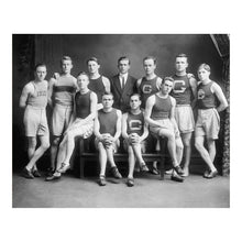 Load image into Gallery viewer, Digitally Restored and Enhanced 1905 Washington DC Collegiate Track Team Print - Edwardian Athletics - Student Sports Progressive Era - Archival Print
