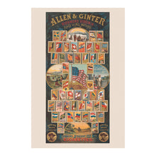 Cargar imagen en el visor de la galería, Digitally Restored and Enhanced 1888 Allen Ginter Print - Flags of All Nations Tobacco Card - Victorian Richmond Virginia - Archival Print
