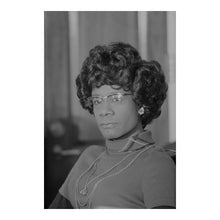Cargar imagen en el visor de la galería, Digitally Restored and Enhanced 1973 Shirley Chisholm Print - Congressional Black Caucus Portrait - Unbought Unbossed Pioneer - Archival Print
