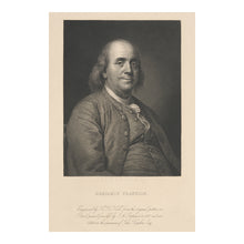 Load image into Gallery viewer, Digitally Restored and Enhanced 1868 Benjamin Franklin Print - Founding Father Diplomat Portrait After Duplessis - American Revolution - Archival Print
