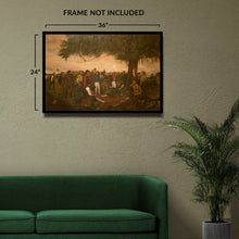 Load image into Gallery viewer, Digitally Restored and Enhanced 1836 Surrender of Santa Anna Photo Print - Vintage Poster Photo of The Surrender of Santa Anna Commissioned in 1886
