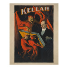 Load image into Gallery viewer, Digitally Restored and Enhanced 1894 Kellar Magician Portrait Poster - Master Illusionist - Victorian Gilded Age Theater Magic - Archival Print
