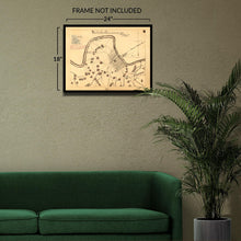 Load image into Gallery viewer, Digitally Restored and Enhanced 1863 Nashville Tennessee and Vicinity Map Print - Vintage Map of Nashville TN Poster - Tennessee Map Wall Art
