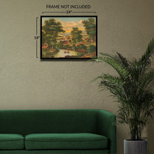 Load image into Gallery viewer, Digitally Restored and Enhanced 1885 An American Home Country Life Art Print - Victorian Domestic Landscape - Museum-Quality Print
