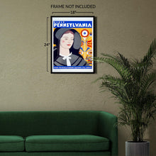 Load image into Gallery viewer, Digitally Restored and Enhanced 1938 Visit Pennsylvania Travel Poster - WPA Federal Art Project - Colonial Heritage Tourism - Museum-Quality Reproduction
