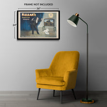Cargar imagen en el visor de la galería, Digitally Restored and Enhanced 1894 Kellar Magician Poster - Startling Wonder Levitation - Victorian Gilded Age Theater Magic - Archival Print
