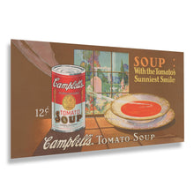 Load image into Gallery viewer, Digitally Restored and Enhanced 1920s Campbells Tomato Soup Advertising Poster - Vintage American Commercial Art - Archival Print
