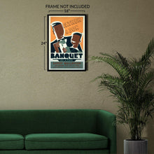 Cargar imagen en el visor de la galería, Digitally Restored and Enhanced 1939 Chicago Urban League Father Son Banquet WPA Federal Art Project Poster - Depression Era Art Deco - Archival Reproduction
