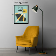 Cargar imagen en el visor de la galería, Digitally Restored and Enhanced 1936 New York Housing Fights Disease WPA Federal Art Project Poster - Depression Era Art Deco - Archival Reproduction
