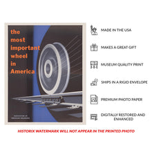 Load image into Gallery viewer, Digitally Restored and Enhanced 1952 Most Important Wheels America Agriculture Railroad Poster - Mid-Century Rail Industry Art - Archival Reproduction
