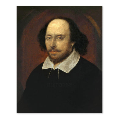 Digitally Restored and Enhanced 1610 William Shakespeare Photo Print - Vintage William Shakespeare Portrait Photo - Poet William Shakespeare Poster