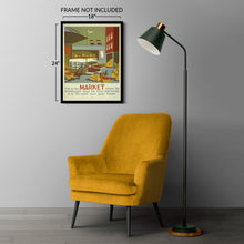 Load image into Gallery viewer, Digitally Restored and Enhanced 1936 Food Market Storekeeper New York WPA Federal Art Project Education Poster - Depression Era Art Deco - Archival Reproduction
