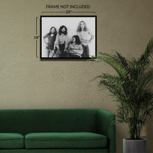 Load image into Gallery viewer, Digitally Restored and Enhanced 1971 Led Zeppelin Photo Print - Vintage Led Zeppelin Poster Print - Old Photo of English Rock Band Led Zeppelin Wall Art
