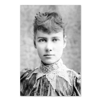 Digitally Restored and Enhanced 1890 Nellie Bly Photo Print - Vintage Portrait Photo of Journalist Elizabeth Cochrane Seaman Poster
