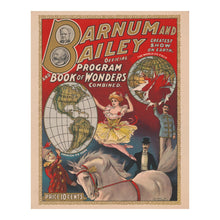 Load image into Gallery viewer, Digitally Restored and Enhanced 1903 Barnum &amp; Bailey Circus Poster - Official Program Book of Wonders Cover - Circus Ephemera - Archival Print

