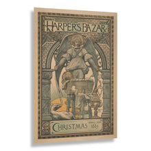 Load image into Gallery viewer, Digitally Restored and Enhanced 1889 Harper's Bazar Christmas Poster - Gilded Age Fashion Magazine Advertising - Vintage Victorian Holiday Art - Museum-Quality Print
