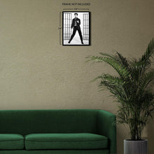 Cargar imagen en el visor de la galería, Digtally Restored and Enhanced 1957 Elvis Presley Photo Print - Vintage Photo of Elvis Presley on Jailhouse Rock - Old Poster of Elvis Presley Wall Art
