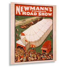 Cargar imagen en el visor de la galería, Digitally Restored and Enhanced 1925 Newmann Famous Road Show Poster - Jazz Age Mentalist Touring Theater Entertainment - Archival Print
