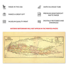 Load image into Gallery viewer, Digitally Restored and Enhanced 1884 Long Island New York Railroad Map - Victorian Era Transportation History - Archival Reproduction
