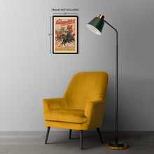 Cargar imagen en el visor de la galería, Digitally Restored and Enhanced 1900 Barnum &amp; Bailey Circus Poster - Roman Standing Races Hippodrome Track - Victorian Equestrian - Archival Print
