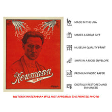 Load image into Gallery viewer, Digitally Restored and Enhanced 1930 Newmann the Great Magician Poster - Depression Era Vaudeville Theater Magic - Archival Print
