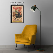 Cargar imagen en el visor de la galería, Digitally Restored and Enhanced 1900 Barnum &amp; Bailey Circus Poster - Roman Standing Races Hippodrome Track - Victorian Equestrian - Archival Print
