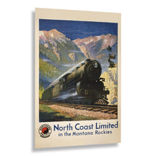 Cargar imagen en el visor de la galería, Digitally Restored and Enhanced 1920 North Coast Limited Montana Rockies Poster - Northern Pacific Railroad - Golden Age Rail Tourism - Archival Reproduction
