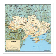 Cargar imagen en el visor de la galería, Digitally Restored and Enhanced 1993 Ukraine Map Print - Vintage Map of Ukraine Poster - Old Ukraine Eastern Europe Map Poster - Historic Ukraine Wall Art
