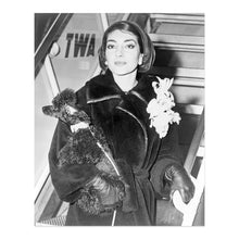 Load image into Gallery viewer, 1958 Maria Callas Photo Print - Vintage Photo of Bel Canto Opera Singer Maria Callas Portrait Poster
