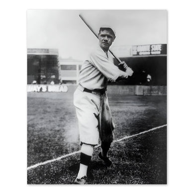 Digitally Restored and Enhanced 1920 Babe Ruth Portrait Photo - Vintage Photo of New York Yankees Babe Ruth Poster Print - Old Photo of Babe Ruth on Field