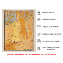 Load image into Gallery viewer, Dig 1907 Autumn Art Nouveau Woman Poster - Belle Epoque Seasonal Art - Archival Reproductionitally Restored and Enhanced 
