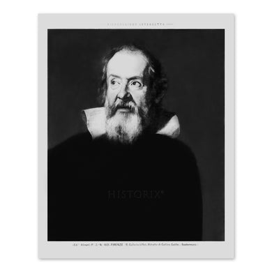 Digitally Restored and Enhanced 1890 Galileo Galilei Photo Print - Vintage Photo of Galileo Galilei The Father of Observational Astronomy Wall Art Poster