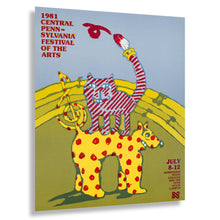 Load image into Gallery viewer, Digitally Restored and Enhanced 1981 Pennsylvania Festival of the Arts Poster - Vintage State College Graphic Design - American Cultural Event Art - Museum-Quality Print
