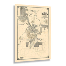 Load image into Gallery viewer, Digitally Restored and Enhanced 1880 Fort Worth Map Print - Vintage Map of Fort Worth Texas and Vicinity - Historic Fort Worth Texas Map Wall Art Poster 
