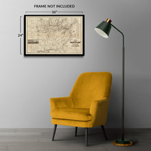 Load image into Gallery viewer, Digitally Restored and Enhanced 1878 Eastern United States Baltimore Ohio Railroad Map - Gilded Age Transportation Cartography - Industrial Expansion - Gallery Print

