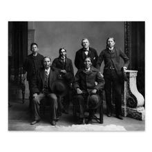 Load image into Gallery viewer, Digitally Restored and Enhanced 1880 Comanche &amp; Kiowa Indians Photo Print - Old Photo of The Comanche Delegation with Chief Quanah Parker Poster Wall Art
