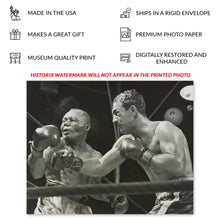Cargar imagen en el visor de la galería, Digitally Restored and Enhanced 1952 Rocky Marciano Photo Print - Vintage Photo of Rocky Marciano Knocking Out Jersey Joe Walcott - Rocky Marciano Poster
