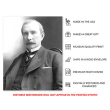 Load image into Gallery viewer, Digitally Restored and Enhanced 1895 John D. Rockefeller Photo Print - Vintage Portrait Photo of John D Rockefeller Sr - J D Rockefeller Wall Art Poster
